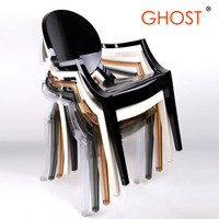 Transparent Crystal Acrylic Ghost Arm Chair Resin Louis Armchairs for Wedding