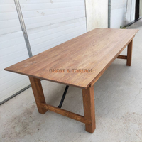 Ourdoor Portable Wood Farm Folding Wedding Table Foldable Vintage Tables Folding Dining Table