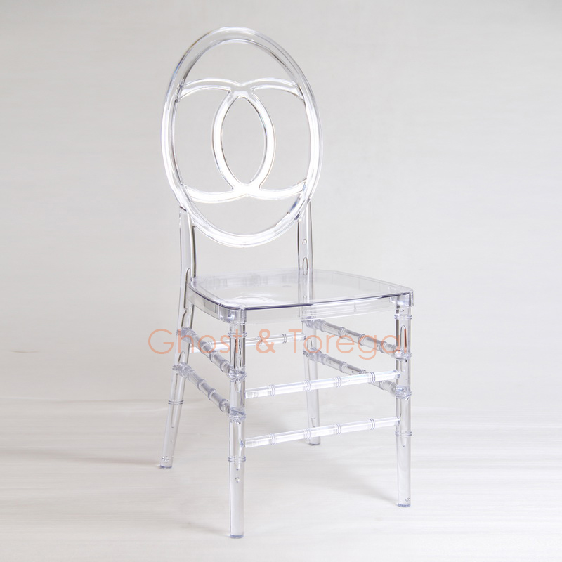 Outdoor Furniture Plastic Wedding Chair Acrylic Pisces Banquet Chairs for Events Rental
