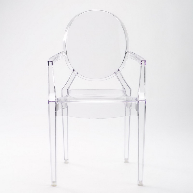 Transparent Crystal Acrylic Ghost Louis Armchair
