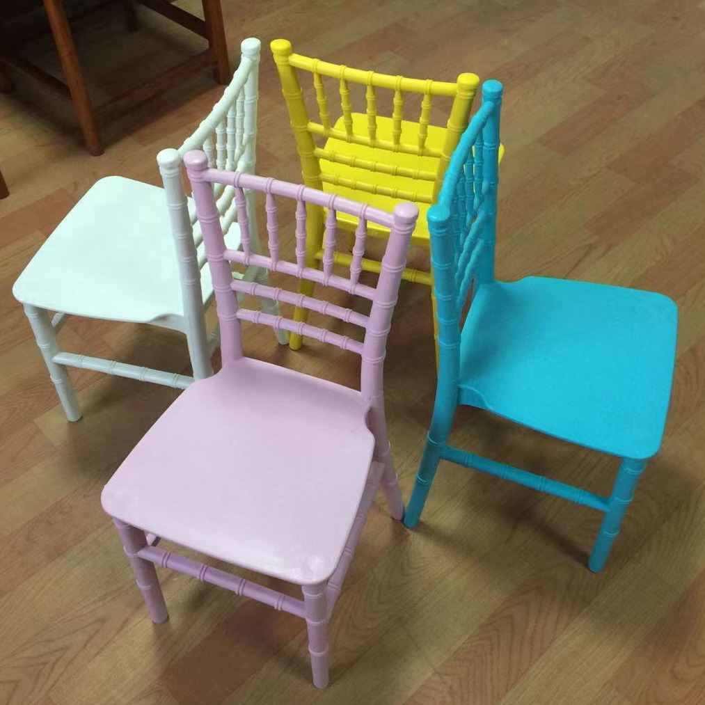 Strong Kids' Chair Acrylic Resin Kids Plastic Chiavari Chairs Children Party Chairs