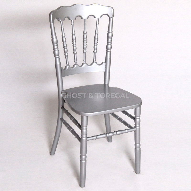 Wholesale Stackable Solid Wood Napoleon Chairs for Events Wedding Party