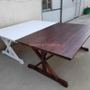Quality Outdoor Portable Wooden Folding Trestle X-leg Tables for Events Weddings