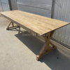 Quality Rustic Foldable Wood Dining Farm Tables Wedding Outdoor Rental Cross Legged Tables