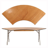 Cheap Foldable Furniture Wood Wedding Table Serpentine Folding Dining Tables for Events