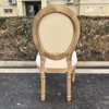 Wooden Outdoor French Dining Chairs Modern Luxury Louis XV Chairs Wedding Ghost Chairs