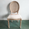 Antique Wood Ghost Louis Dining Rattan XV Chairs Classic Hotel Furniture