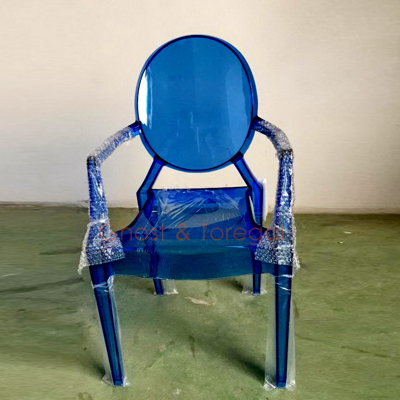 Portable Children Acrylic Ghost Victoria Armchair Kids' Chair Party Furniture Stool