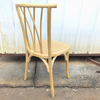 Rustic Vintage Stackable Solid Wood Willow Chair Rattan Seat for Events