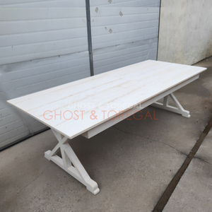 Outdoor Events Rustic Wood Folding Trestle Table Folding Wedding Rental Foldable Tables for Events