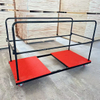 High Quality Heavy Duty Factory Sale Direct Moving Round Banquet Folding Table Cart Removable Serving Trolley