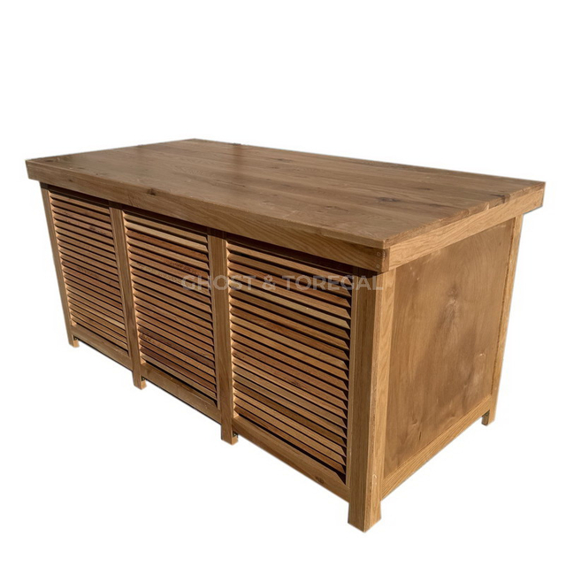 Commercial Foldable Antique Buffet Sideboard Reception Tables Portable Solid Wooden Buffet Tables for Events