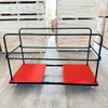 High Quality Heavy Duty Factory Sale Direct Moving Round Banquet Folding Table Cart Removable Serving Trolley