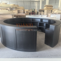 Custom Modular Event Bar Set Curved & Straight Combination Bar Counter Detachable Furniture for Israel Wedding Banquet Party Rental