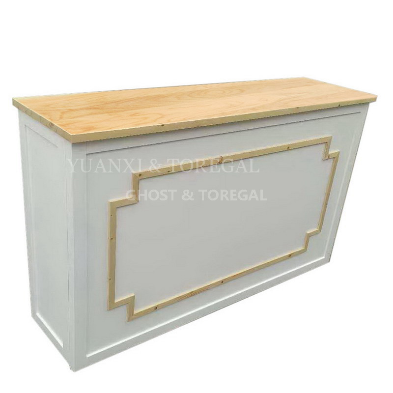 Wood Reception Counter Folding Event Welcome Counter for Wedding & Party Rental