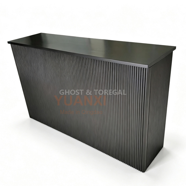 Heavy‑Duty Welcome Reception Counter Solid Wood Top for Event Rental Business