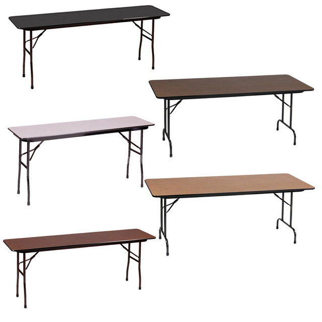 Stackable HPL Laminate Top Folding Table for Office Training Classroom