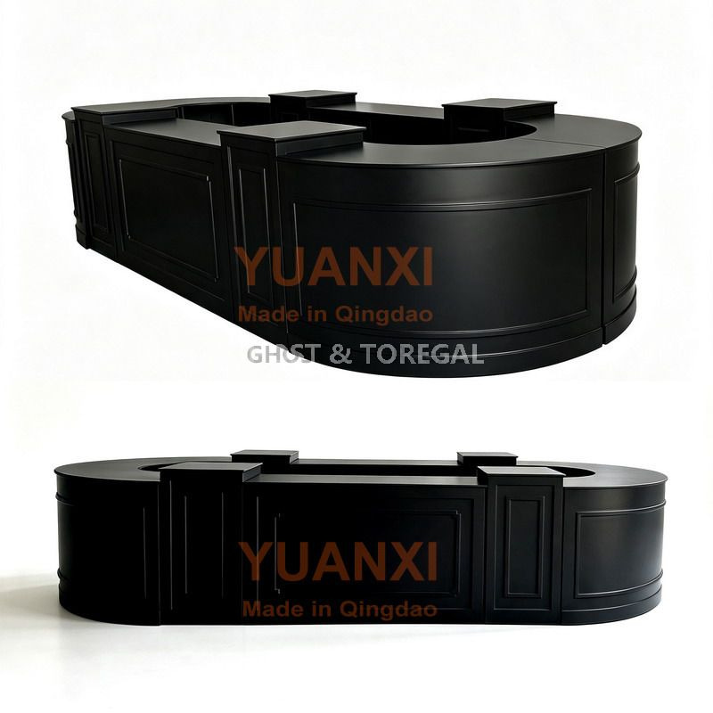 Modular Curved Event Bar Counter U Shape Portable Detachable Cocktail Bar for Wedding Banquet Outdoor Party Event Rental Business